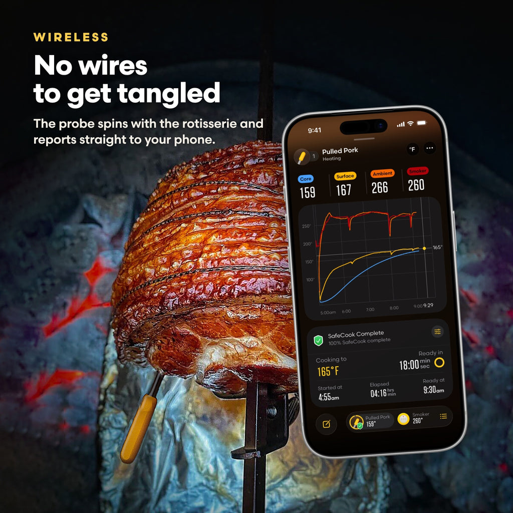 Predictive Thermometer with WiFi Giant Grill Gauge